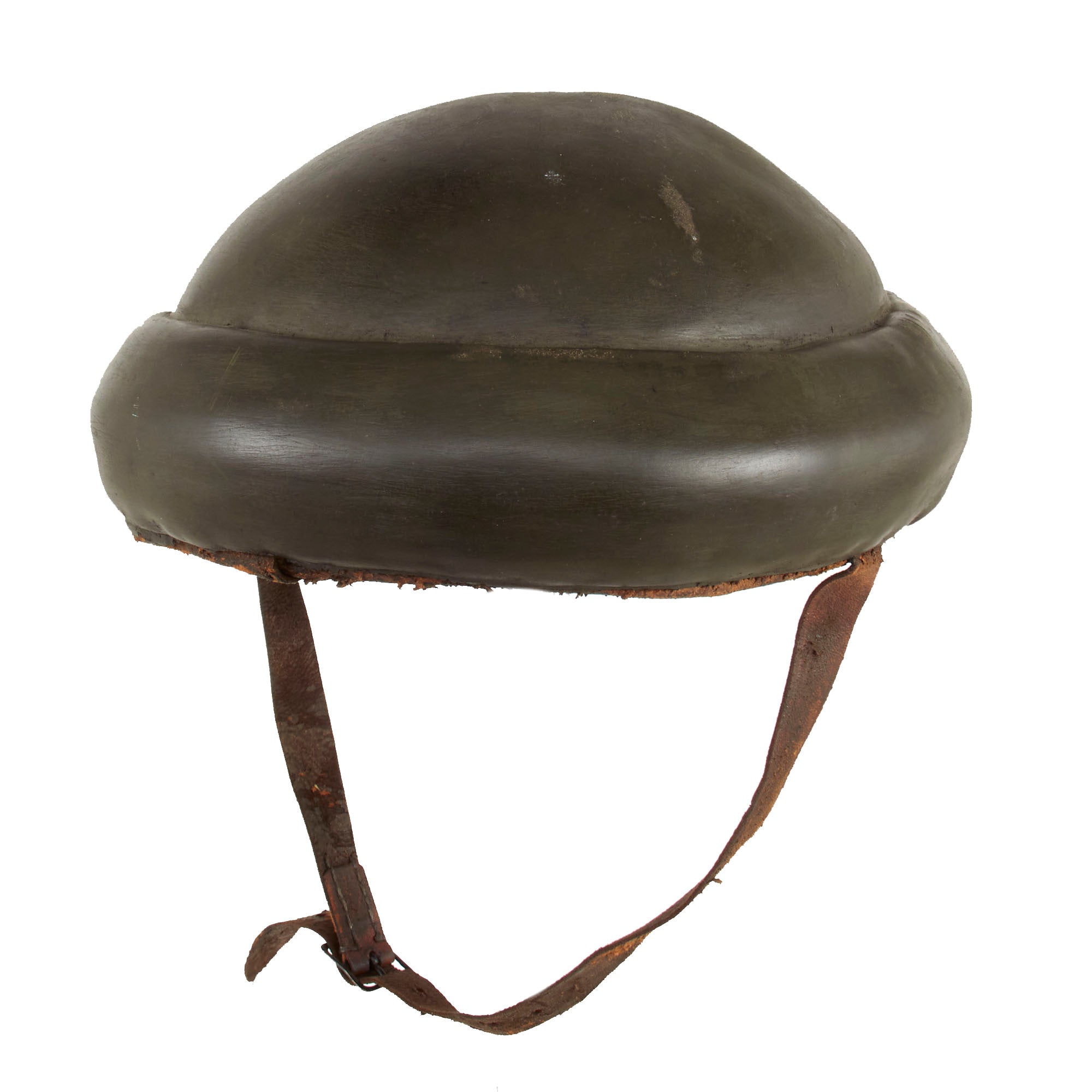 Original Imperial German WWI Panzer Tanker Lederschutzhelm Leather Crash Helmet