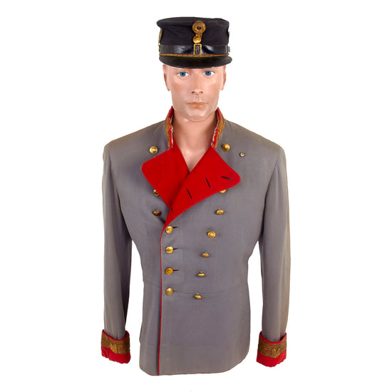 Original Austro-Hungarian Empire WWI Feldmarschall Officer's Waffenrock Tunic with Decorated Kepi Original Items