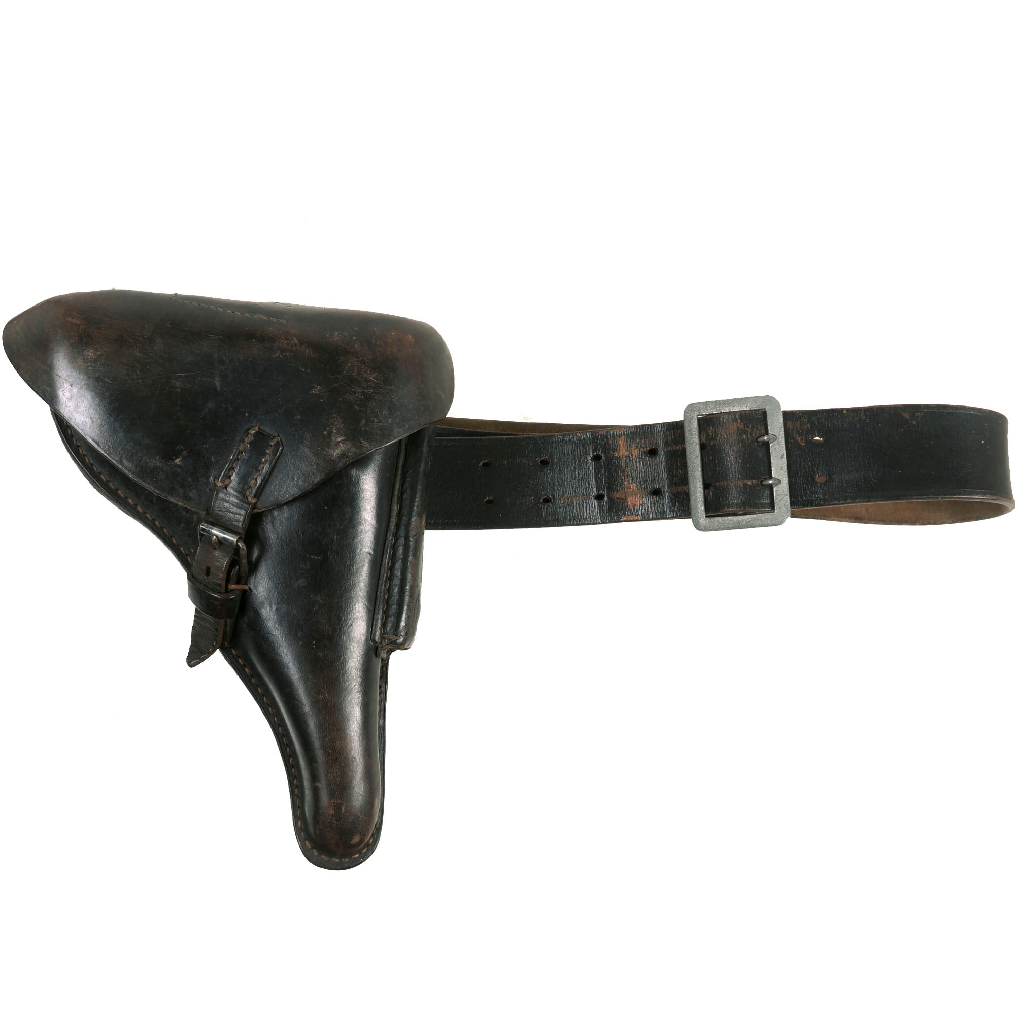 Original German Pre WWII 1937 dated Black P.08 Luger Holster