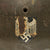 Original German WWII M42 Extra Large Army Heer Single Decal Helmet with 61cm Liner & Chinstrap - stamped EF68 Original Items