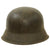 Original German WWII M42 Extra Large Army Heer Single Decal Helmet with 61cm Liner & Chinstrap - stamped EF68 Original Items