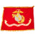 Original U.S. Pre Vietnam War Era 1959 Dated Chain Stitch Embroidered US Marine Corps Battle Standard Flag With 4th Anti-Tank Battalion Scroll by Annin and Co - 51” x 68” Original Items
