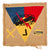 Original U.S. WWII US Army 7th Armored Division Hooked Rug - Formerly Part of the A.A.F. Tank Museum - 20 x 20” Original Items