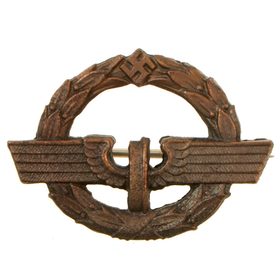Original German WWII Deutsches Reichsbahn National Railway Bronze Grade Female Staff Service Badge Original Items