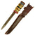 Original U.S. WWII Era “Fat Handle” Theater Made Fighting Knife Constructed From M1942 Bayonet With Leather Scabbard Original Items
