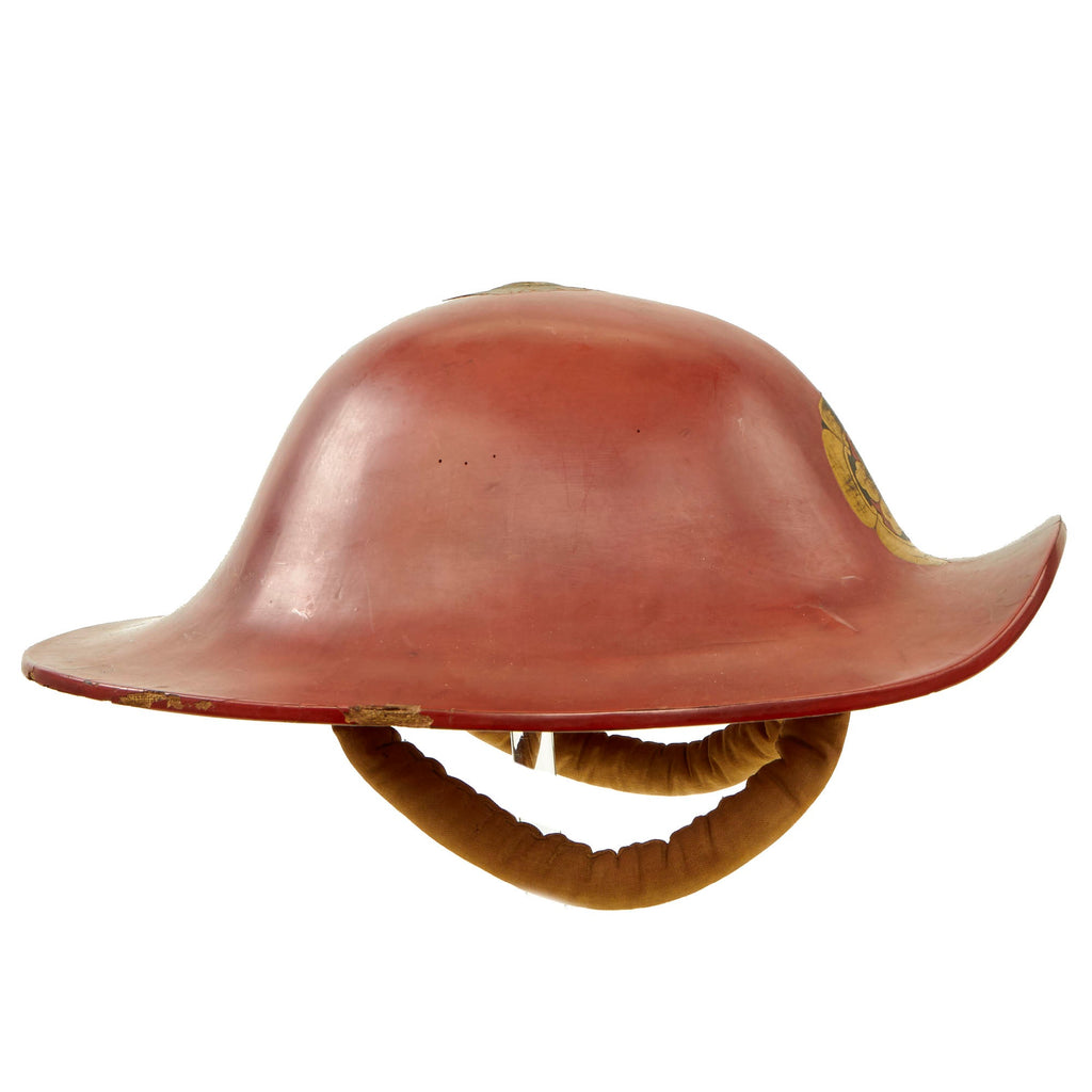 Original Japanese Edo Period Red Lacquered Bajo Jingasa Helmet with Co ...