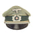 Original German WWII Army Heer Infantry Officers Schirmmütze Visor Crush Cap Original Items