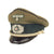 Original German WWII Heer Army Medical Officer Schirmmütze Visor Crush Cap with Embroidered Insignia Original Items