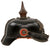 Original Imperial German WWI Prussian Unit Marked M1915 EM/NCO Pickelhaube Spiked Helmet with Period Alterations - 6th Rhenish Infantry Regiment No. 68 - Dated 1916