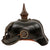 Original Imperial German WWI Prussian Unit Marked M1915 EM/NCO Pickelhaube Spiked Helmet with Period Alterations - 6th Rhenish Infantry Regiment No. 68 - Dated 1916