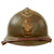 Original WWII French Complete Model 1926 Adrian Engineer Helmet with Liner & Chinstrap - Olive Green Original Items