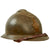 Original WWII French Complete Model 1926 Adrian Engineer Helmet with Liner & Chinstrap - Olive Green Original Items