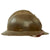 Original WWII French Complete Model 1926 Adrian Engineer Helmet with Liner & Chinstrap - Olive Green Original Items