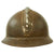 Original WWII French Complete Model 1926 Adrian Engineer Helmet with Liner & Chinstrap - Olive Green Original Items