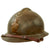 Original WWII French Complete Model 1926 Adrian Engineer Helmet with Liner & Chinstrap - Olive Green Original Items