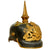 Original German WWI Bavarian M1886/1914 Infantry Pickelhaube Spiked Helmet With Wool Überzug Original Items