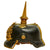 Original German WWI Bavarian M1886/1914 Infantry Pickelhaube Spiked Helmet With Wool Überzug Original Items