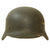 Original German WWII M40 Single Decal Luftwaffe Helmet with USGI Bring Back Certificate & Damaged Liner - ET62 Original Items