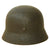 Original German WWII M40 Single Decal Luftwaffe Helmet with USGI Bring Back Certificate & Damaged Liner - ET62 Original Items