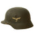 Original German WWII M40 Single Decal Luftwaffe Helmet with USGI Bring Back Certificate & Damaged Liner - ET62 Original Items