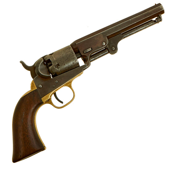 Original U.S. Civil War Colt M1849 Pocket Percussion Revolver with 5" Barrel made in 1857 - Serial 134943 Original Items