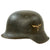 Original German WWII M40 Single Decal Luftwaffe Helmet with 1943 Dated Relic Liner - marked NS64 Original Items