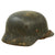 Original German WWII M40 Single Decal Luftwaffe Helmet with 1940 Dated Size 59 Liner & Chinstrap - ET66 Original Items