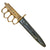 Original U.S. WWI & WWII Reissued Paratrooper Modified M1918 Mark I Trench Knife by AU LION with Steel Scabbard Original Items