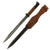 Original German WWII Czechoslovakian VZ24(t) Mauser Rifle Bayonet by Waffenwerke Brünn with Inlaid HJ Insignia, Scabbard & Frog Original Items