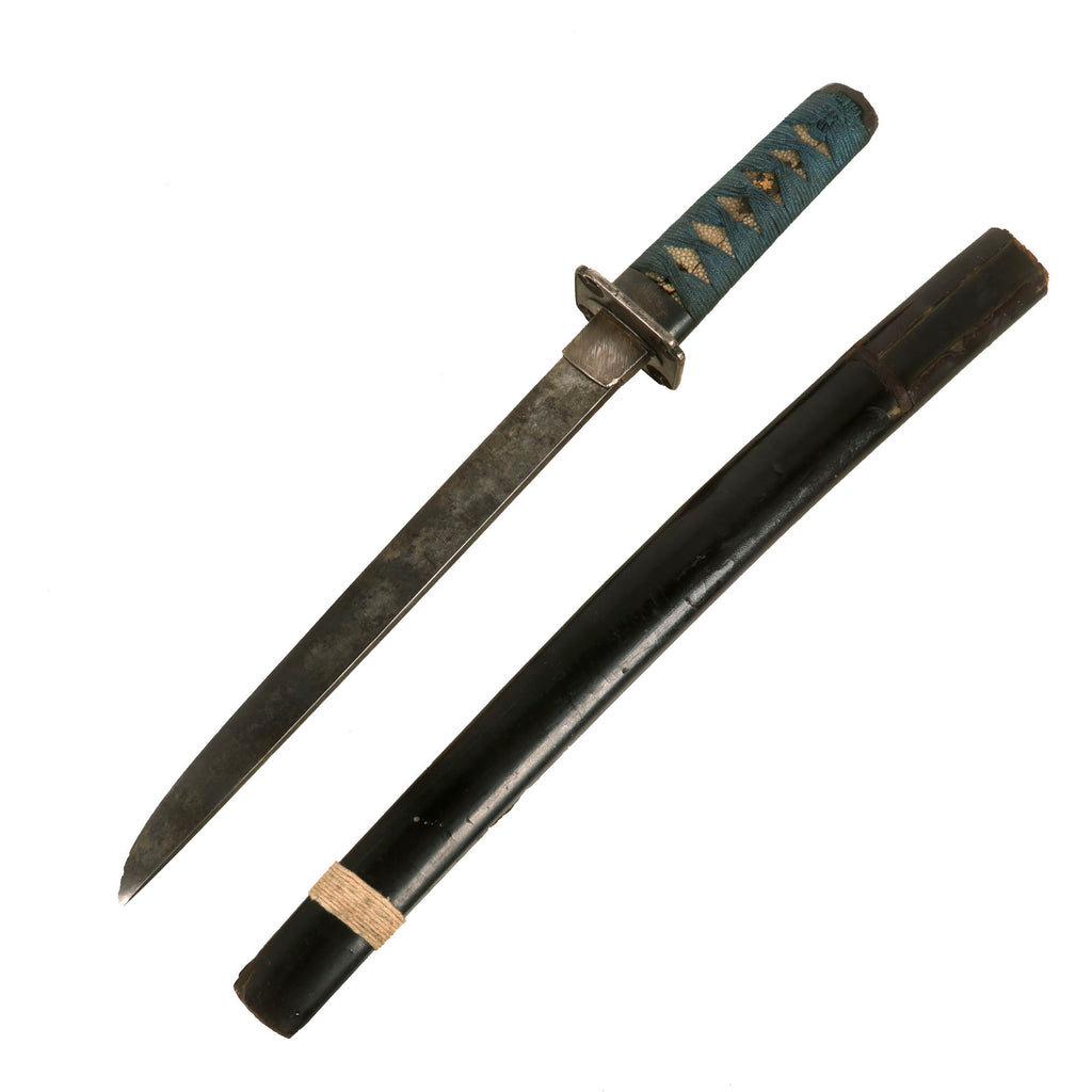 Original Japanese Edo Period Handmade Tanto Short Sword by KANETSUNE with Lacquered Scabbard Original Items
