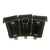 Original German WWII Unissued Late War Black Leather Mauser 98k Triple Pouch - RBNr. 0/0676/0033 Original Items