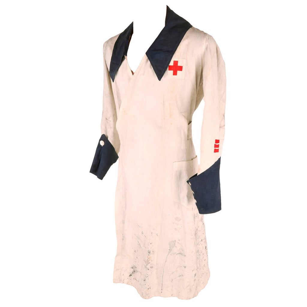 Original U.S. WWII Red Cross Production Corps Uniform Dress - Service Stripes Original Items