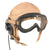 Original U.S. WWII Army Air Force Unissued Aviator Flight Helmet Set - Polaroid Goggles & AN-H-15 Helmet with Earphones Original Items