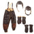 Original U.S. WWII Army Air Forces Type A-3 Sheepskin Shearling Trousers with Two Sets of Mittens & Two Flight Helmets Original Items