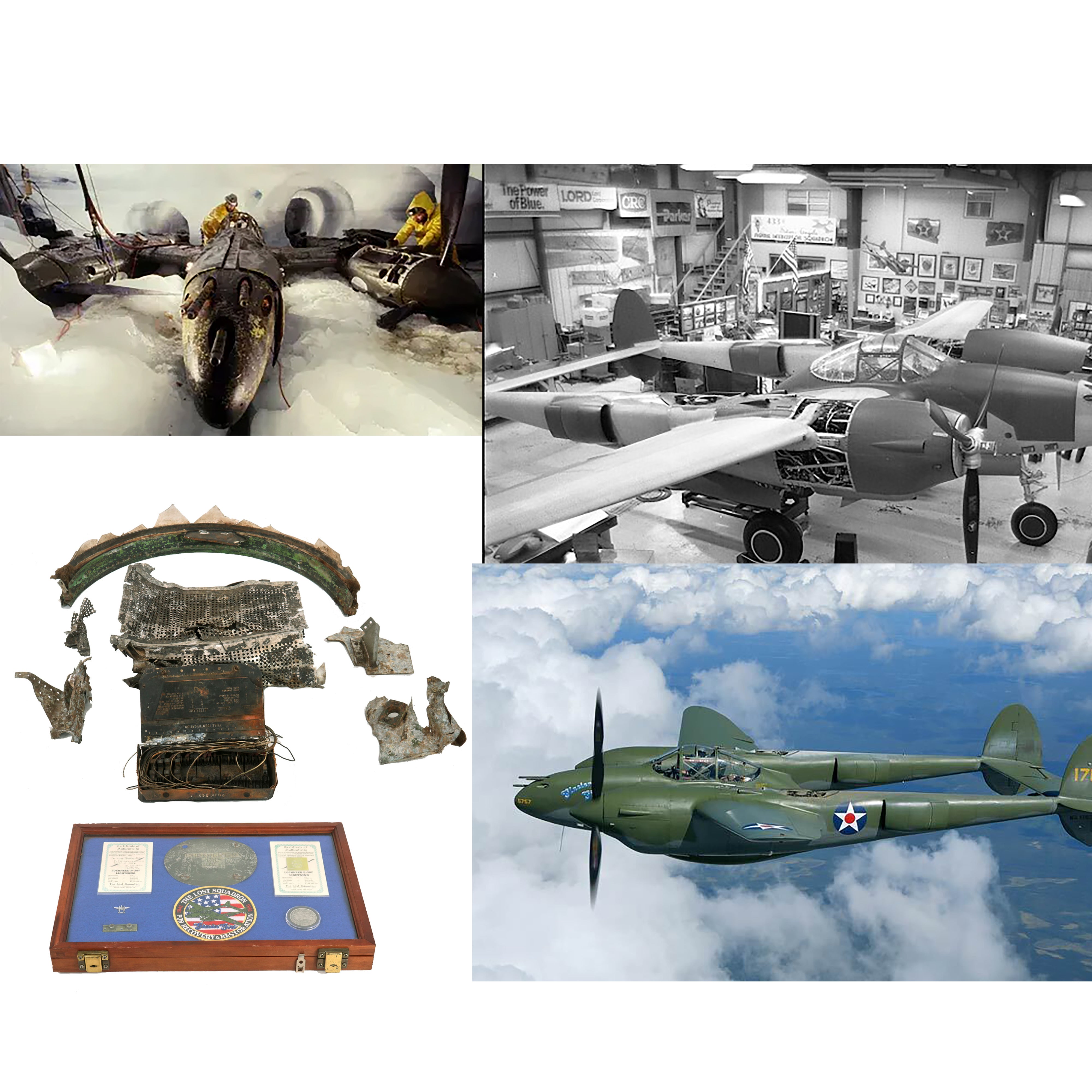 Original U.S. WWII Lockheed P-38F Lightning “Glacier Girl” Aircraft Pi –  International Military Antiques