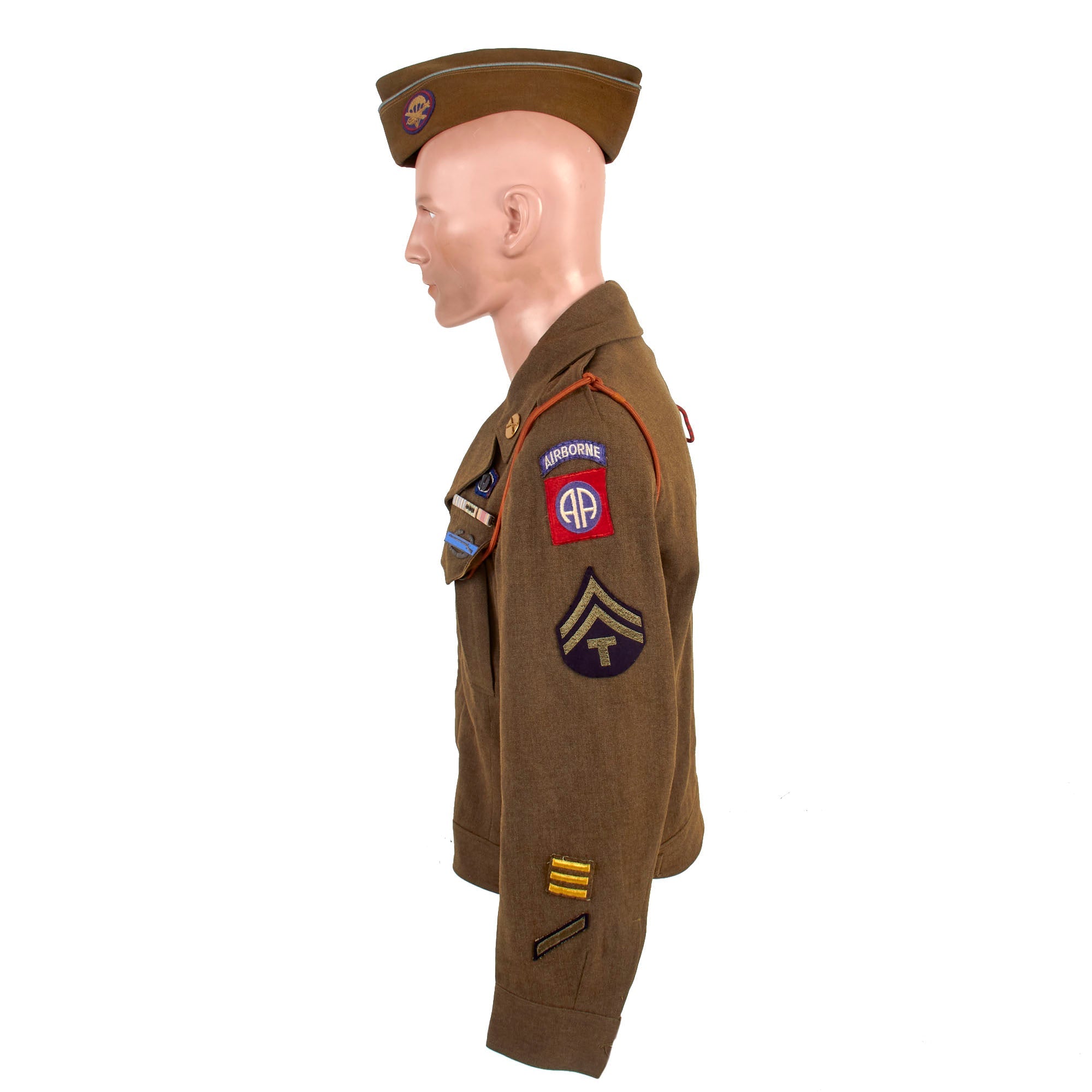 Original U.S. WWII 82nd Airborne Division Headquarters Ike Jacket Name ...