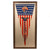 Original U.S. WWII Framed Welcome Home Paper Pennant “Well Done My Boys” Uncle Sam - 19 x 38” Original Items