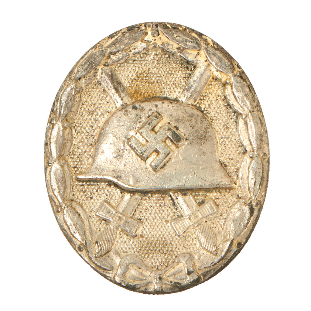 Original German WWII Second Class Silver Wound Badge by Rudolf Wachtler & Lange of Mittweida Original Items