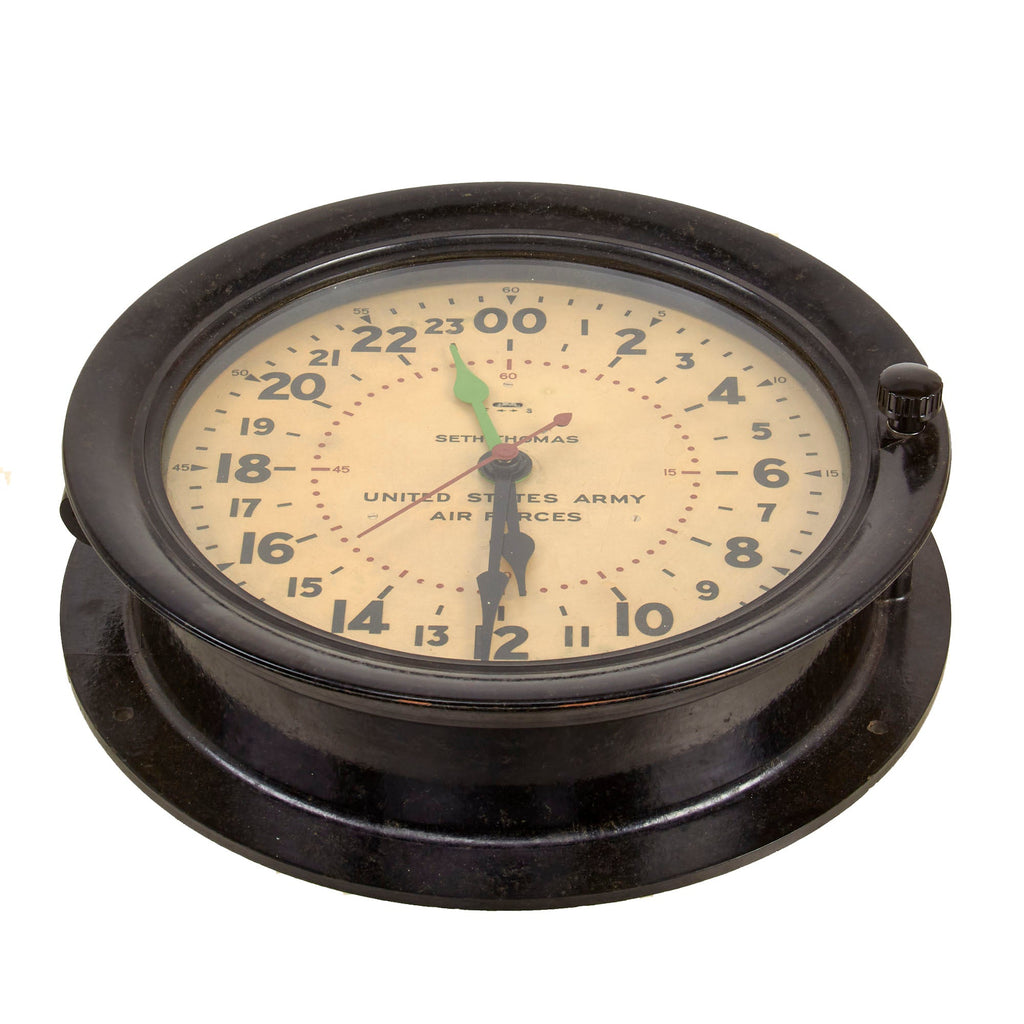 Original WWII U.S. Army Air Forces 8-Day Clock by Seth Thomas With Win ...