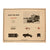 Original U.S. WWII Armored Vehicle Silhouette Recognition Poster Set of 5 - 24” x 19” Original Items