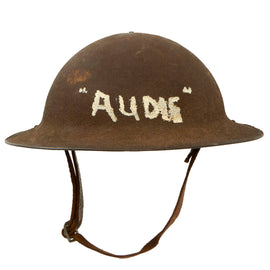 Original U.S. WWI “D.A.V.” Disabled American Veterans Painted M1917 Doughboy Helmet - Complete