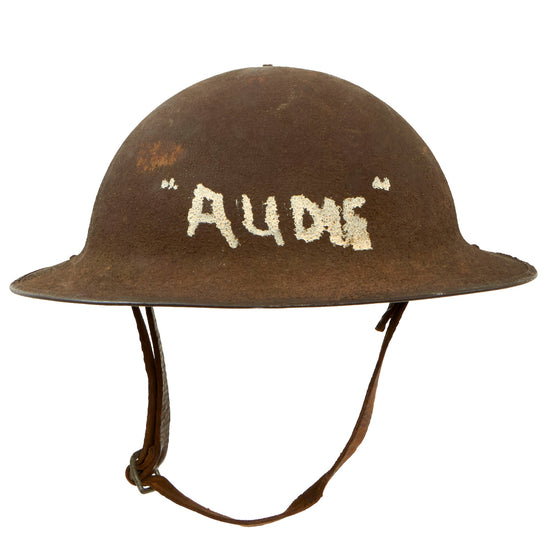 Original U.S. WWI “D.A.V.” Disabled American Veterans Painted M1917 Doughboy Helmet - Complete Original Items