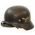 Original German WWII Extra Small M35 Single Decal Luftwaffe Helmet with 53cm Liner & Chinstrap - ET60 Original Items