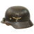 Original German WWII Extra Small M35 Single Decal Luftwaffe Helmet with 53cm Liner & Chinstrap - ET60 Original Items
