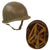 Original U.S. WWII 1944 M1 McCord Front Seam Swivel Bale Helmet with CAPAC Liner Original Items