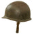Original U.S. WWII 1944 M1 McCord Front Seam Swivel Bale Helmet with CAPAC Liner Original Items