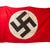 Original German WWII USGI Captured & Signed NSDAP Double Sided Political Flag - 54" × 109" Original Items