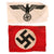 Original German WWII 4-Piece Flag & Cloth Insignia Group
