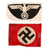 Original German WWII 4-Piece Flag & Cloth Insignia Group