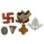 Original German WWII USGI Bring Back Belt Buckle, Tinnie, and Insignia Grouping - 20 Items Original Items